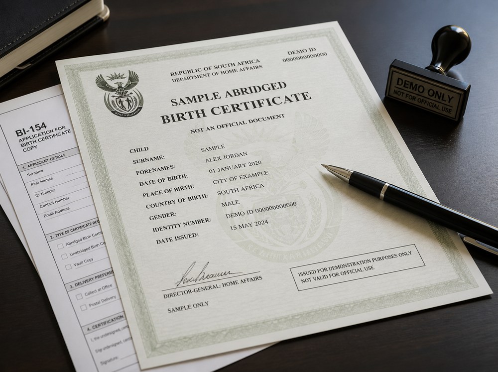 Abridged Birth Certificate Assistance