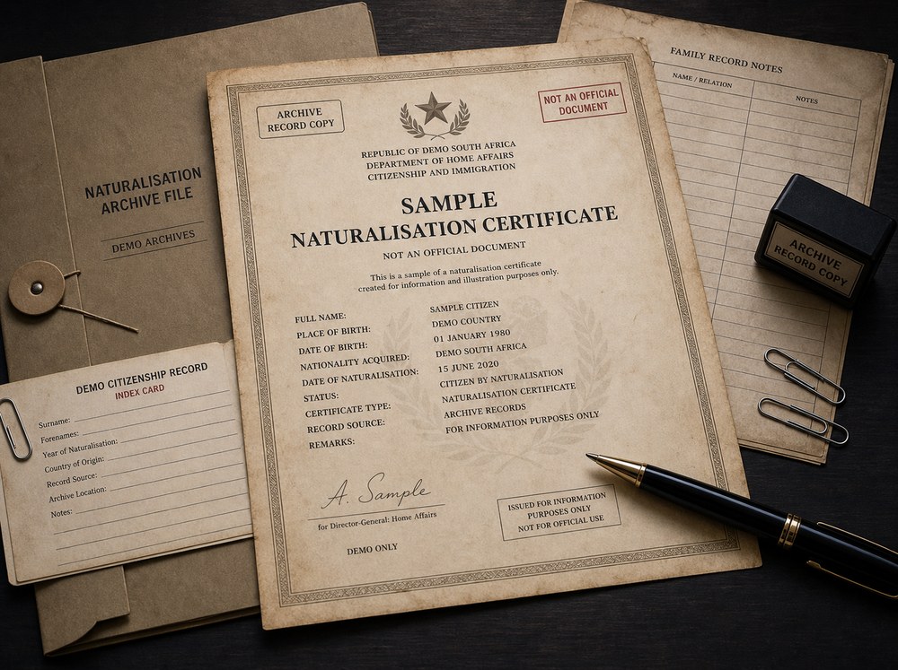 Naturalisation Certificates And Archive Records