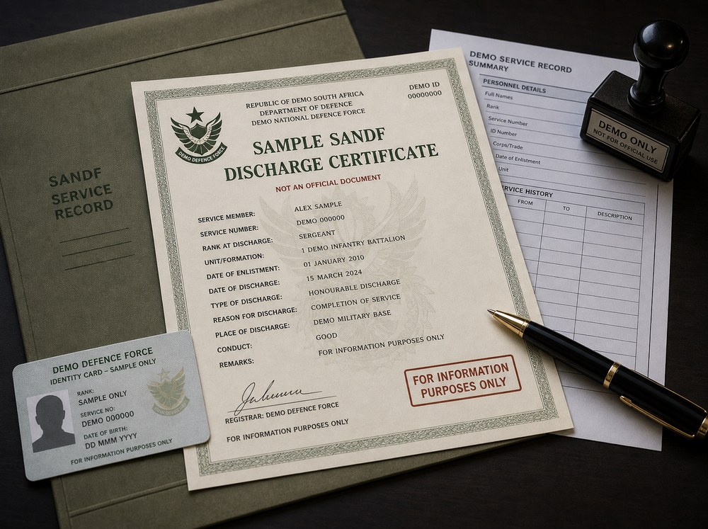 SANDF Discharge Certificate Assistance